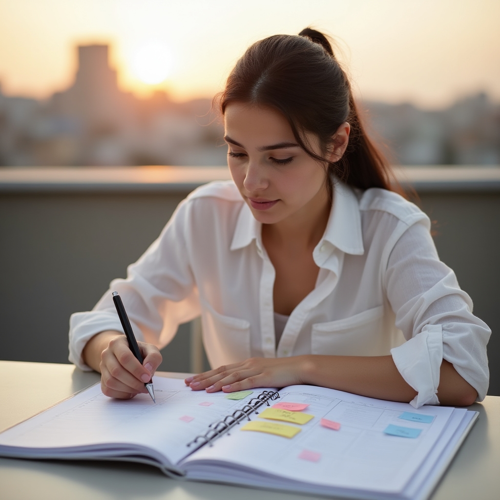 Professionista che pianifica le priorità lavorative